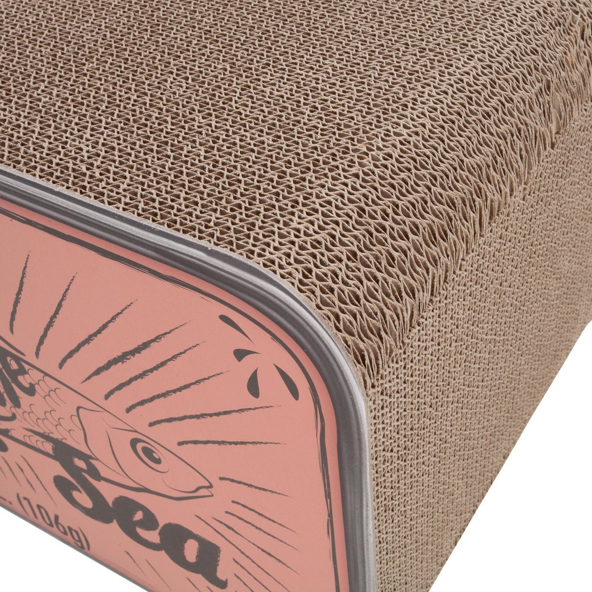  District 70 SARDINE - Design Katten Krabmeubel Van Gerecycled Karton - Zwart, Wit Of Perzik - Afmeting 60x30x30 Cm - Perzik