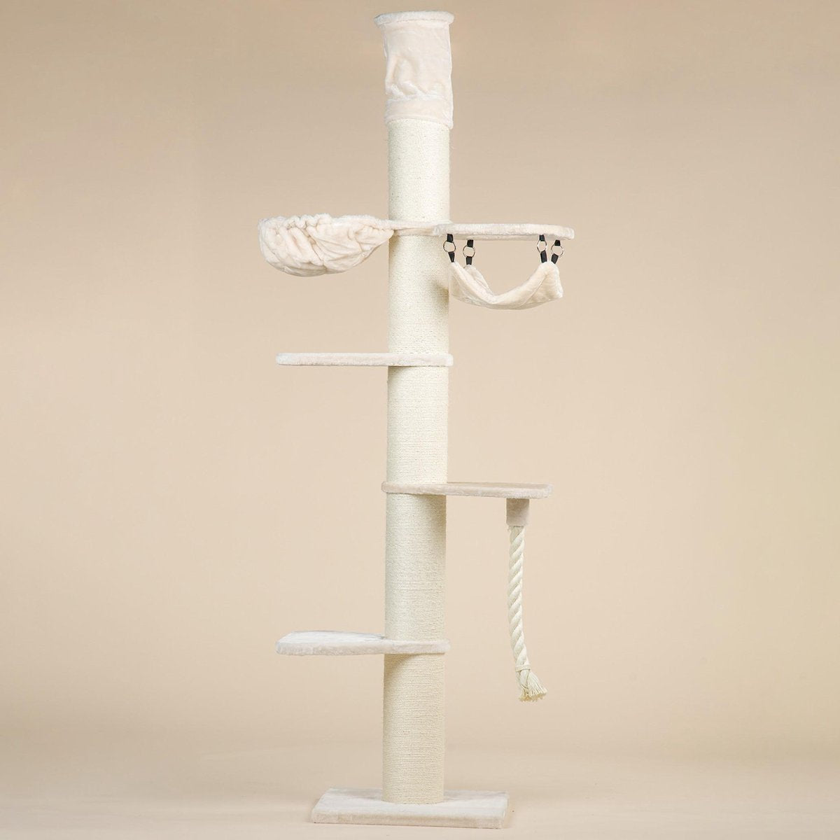  Krabpaal Plafondhoog Voor Grote Katten Maine Coon Tower Crown Crème Beige Van RHRQuality
