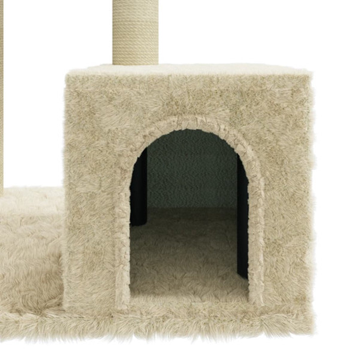  VidaXL Kattenmeubel Met Sisal Krabpalen 71 Cm Crèmekleurig