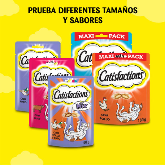  Catisfactions Kattensnoepjes - Kaas - Kattensnack - 60 G - 1 Zakje