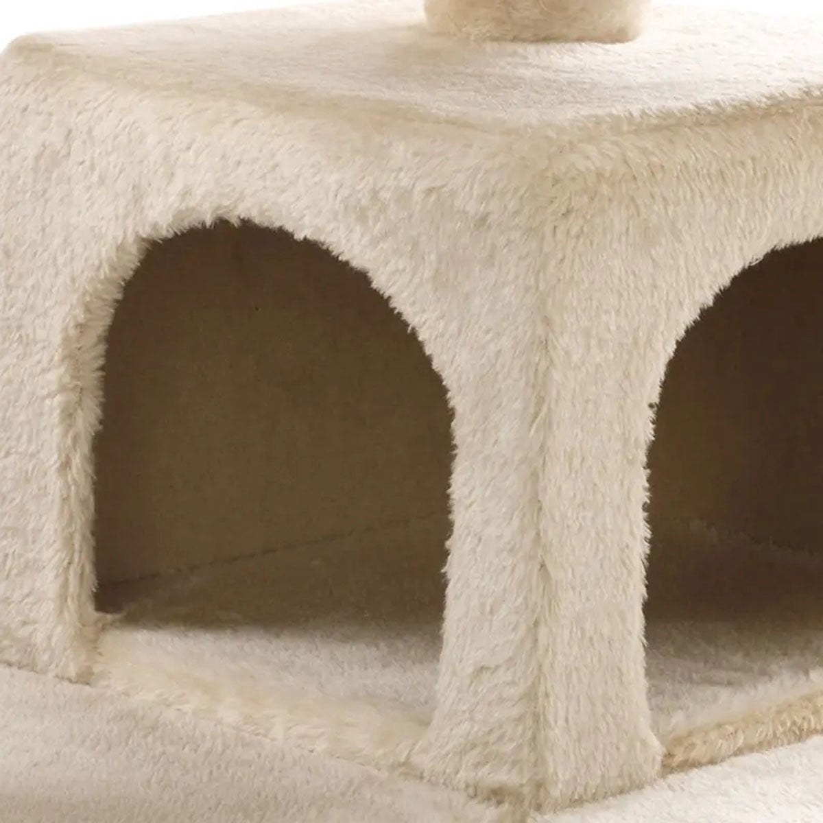  Krabpaal XXL Voor Kat -132 Cm -Beige - Kattenboom Voor Katten - Kattenhuis Van Sisal - XXL Klimpaal Voor Meerdere Katten