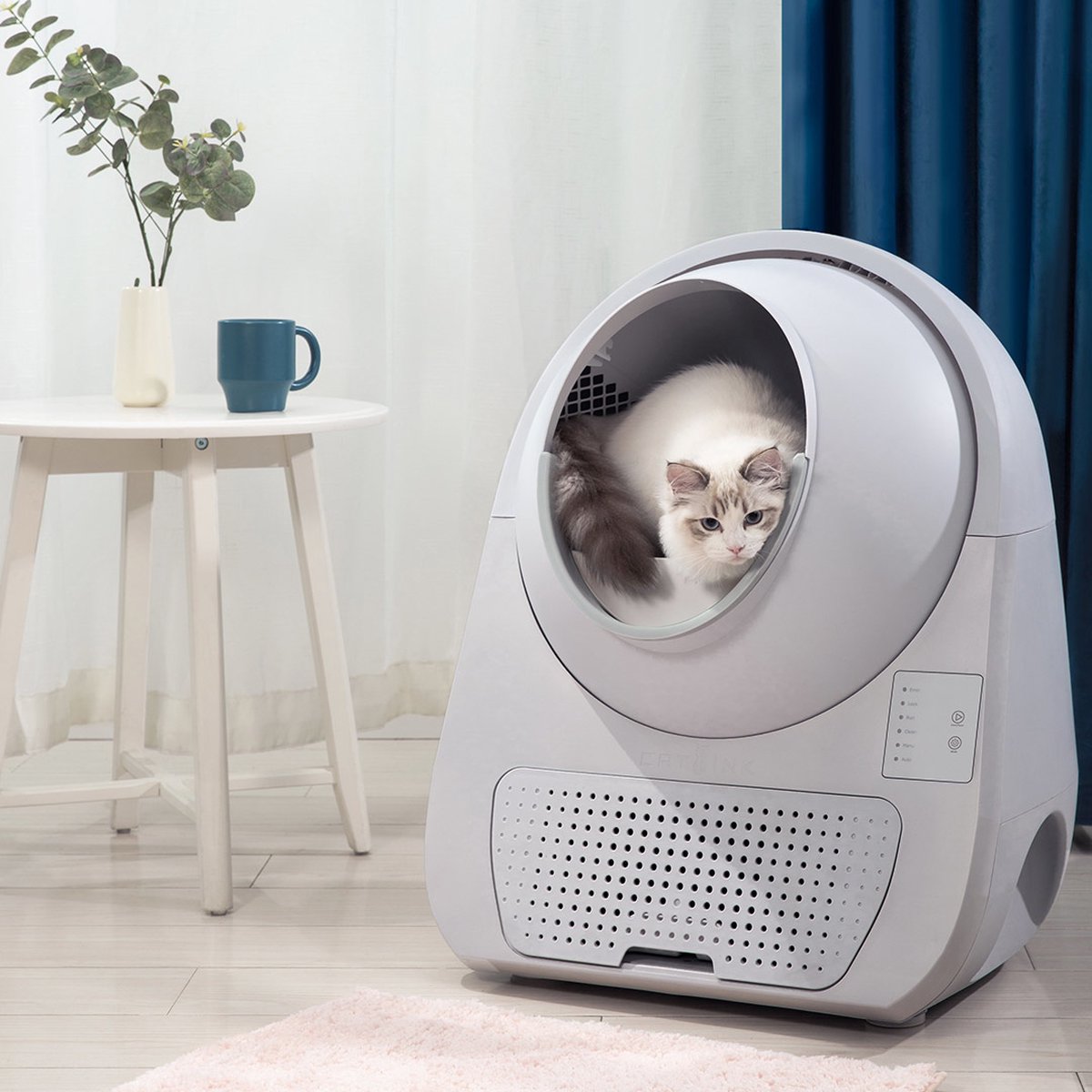  Catlink Smart Litter Box - Scooper Young - Zelfreinigende Kattenbak Zonder Wifi - Kleur Grijs