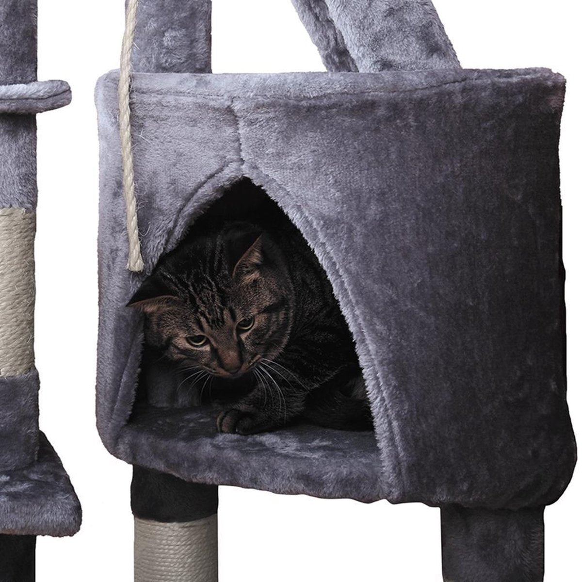 Merkloos MC Star Krabpaal Voor Grote Katten Cat Tree - 55 X 40 X 120 Cm - Grijs