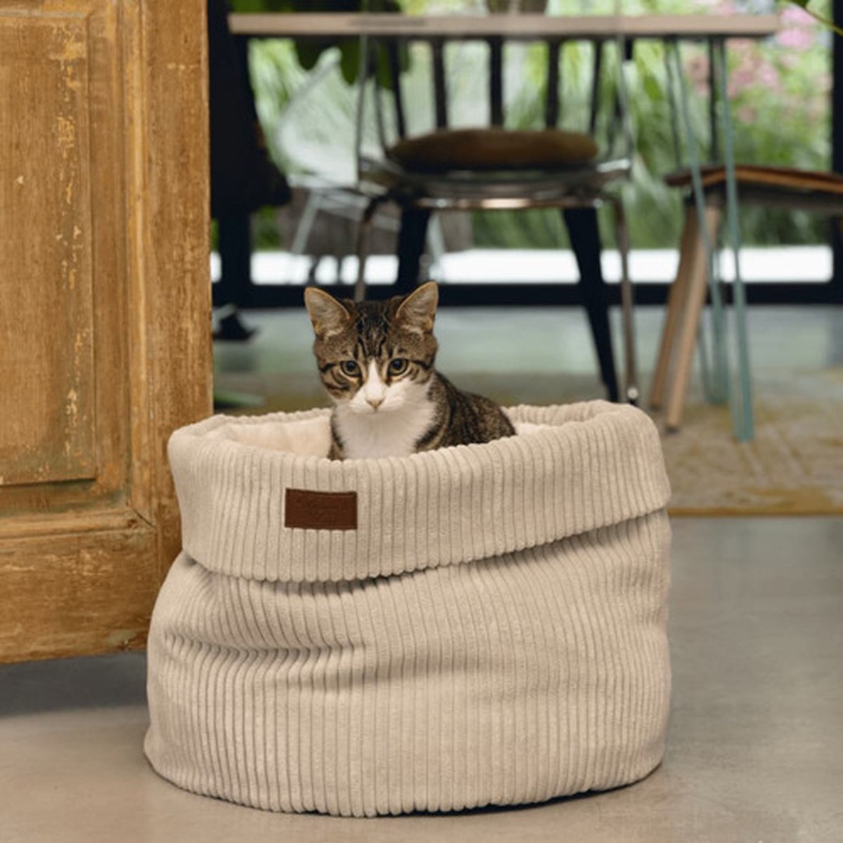  Designed By Lotte Kattenmand Ribbed Lichtgrijs 50 X 50 X 35 Cm