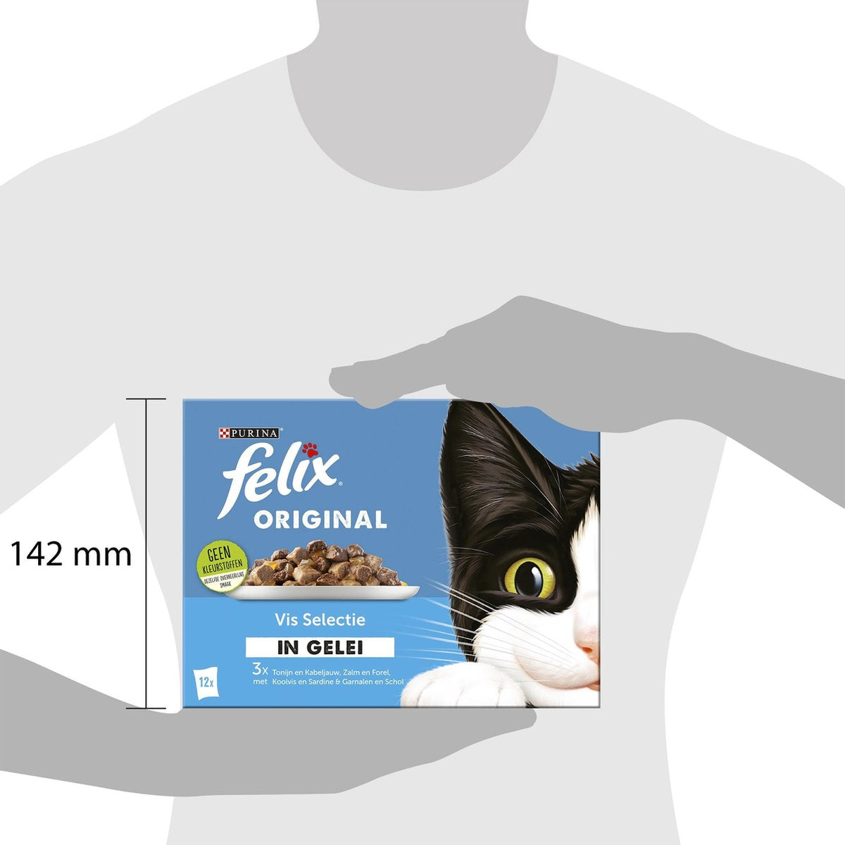  Felix Original Vis Selectie In Gelei - Katten Natvoer - 4 X 12 X 85gr