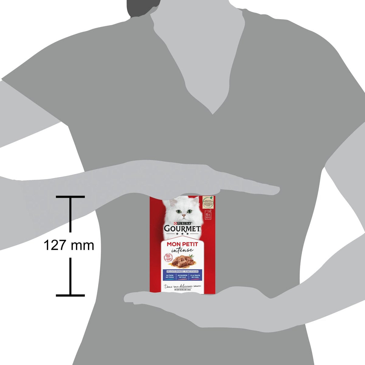  Gourmet Mon Petit Intense - Kattenvoer Natvoer - Vis - 24 X 50 Gr