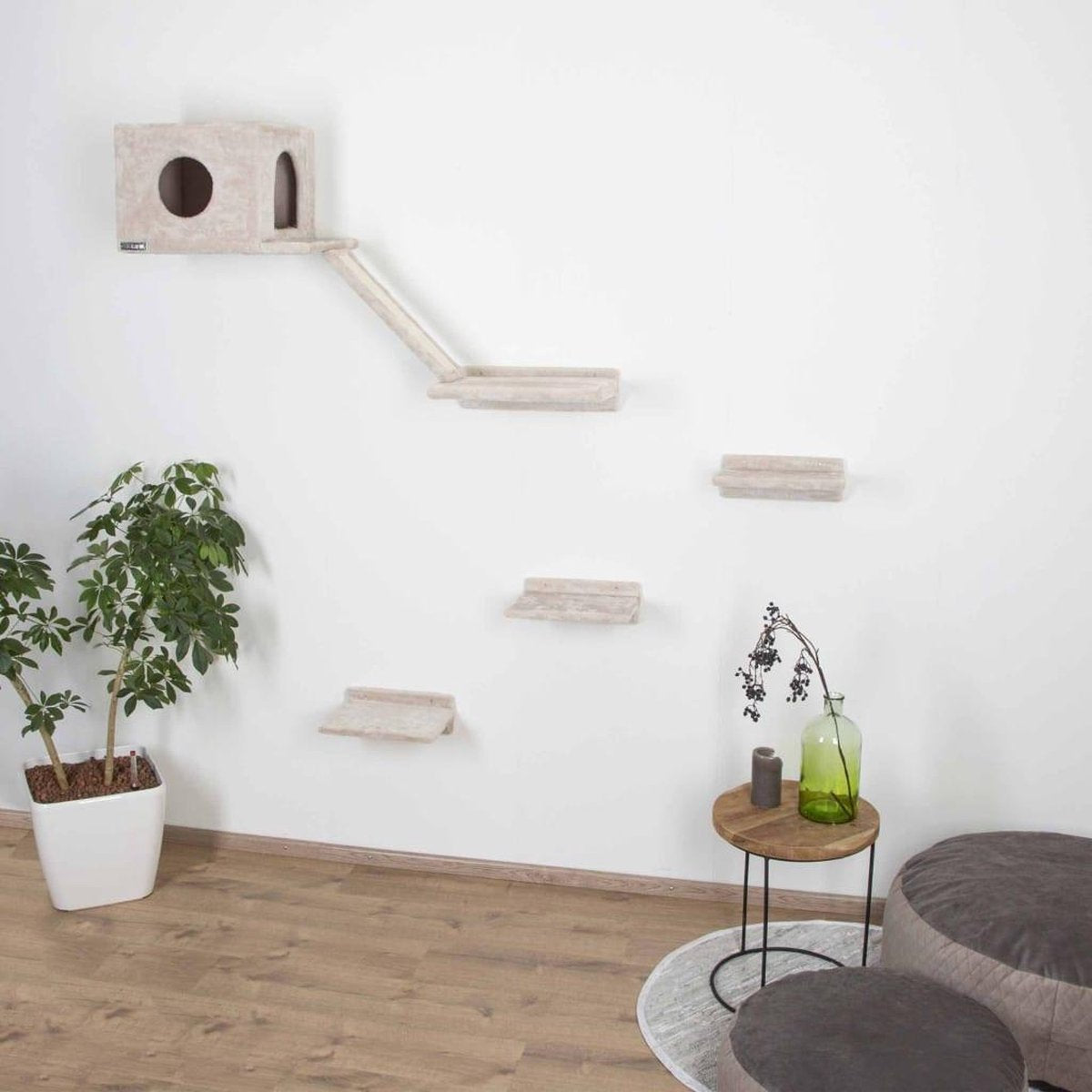  Kerbl Kattenklimwand Mont Blanc Hout Beige