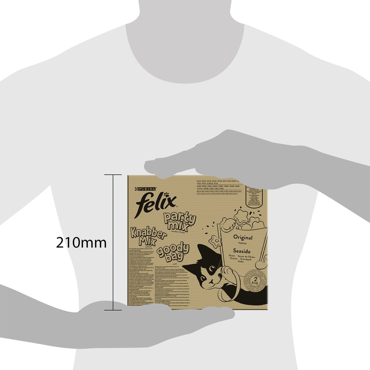  Felix Cat Snacks Party Mix - Kattensnacks Original En Seaside - 16 X 60g