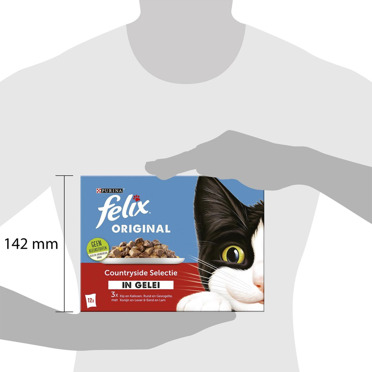  Felix Original Countryside Selectie In Gelei - Katten Natvoer - 4 X 12 X 85gr