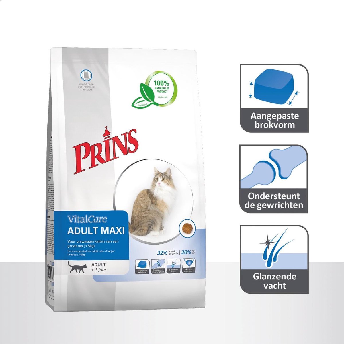  Prins VitalCare Adult Maxi - Kattenvoer - 10 Kg - Kat