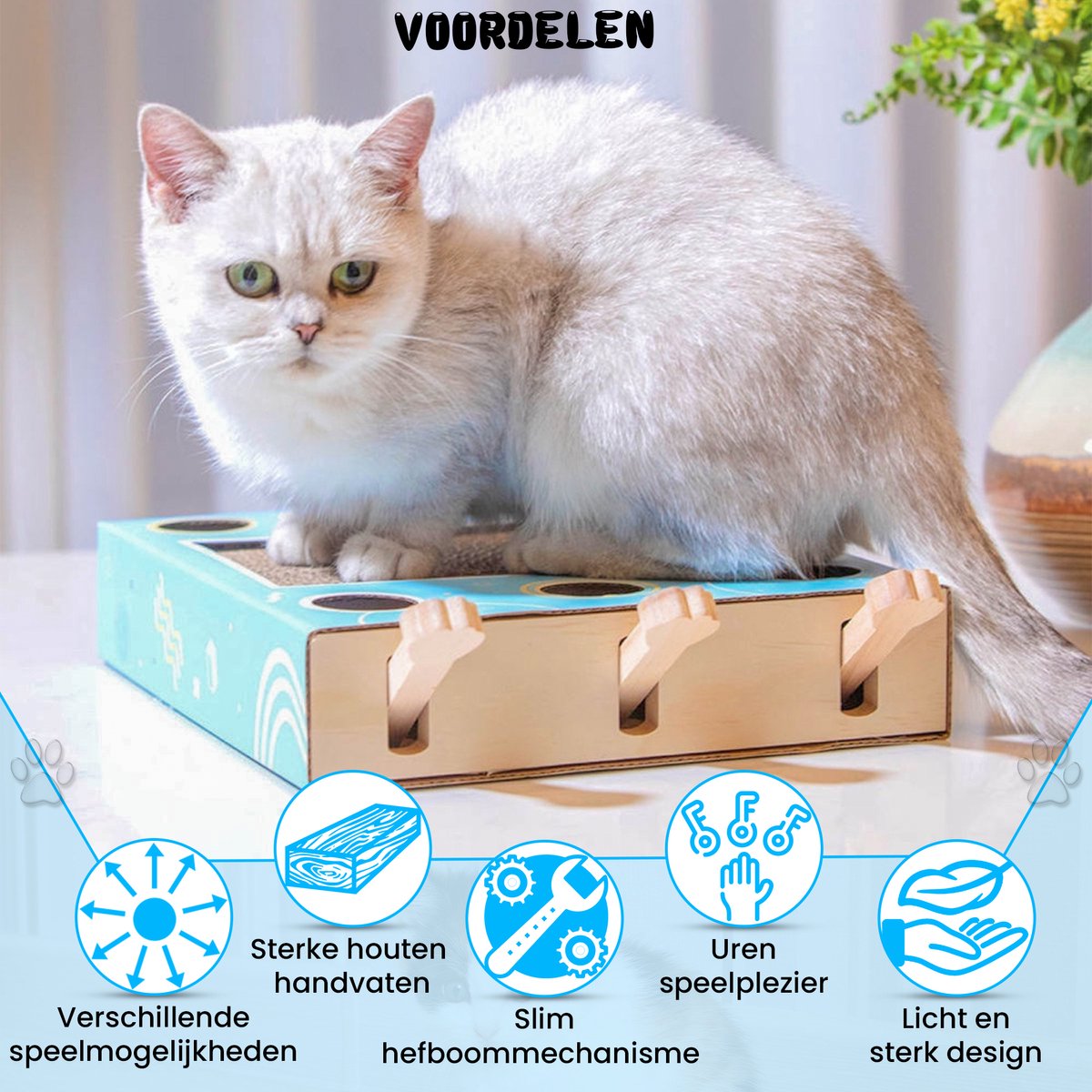  Sla De Mol Kattenspeeltje - Katten Speelgoed - Kattenspeelgoed - Kattenspeeltjes - Kattenspeeltjes Intelligentie - Kattenspeelgoed Intelligentie
