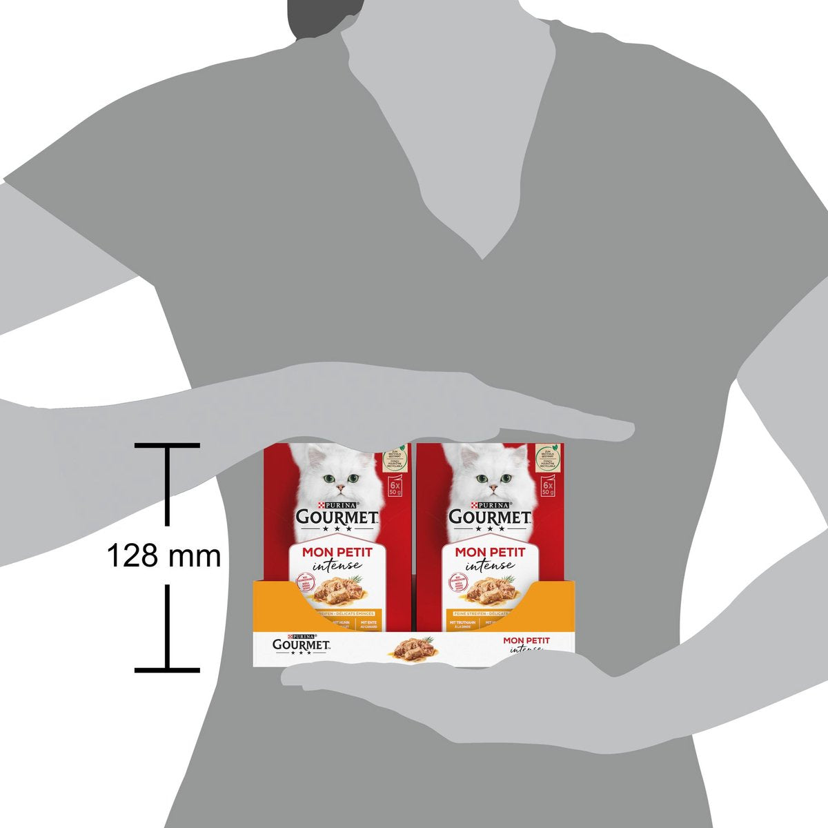  Gourmet Mon Petit Intense - Kattenvoer Natvoer - Vlees - 24 X 50 Gr