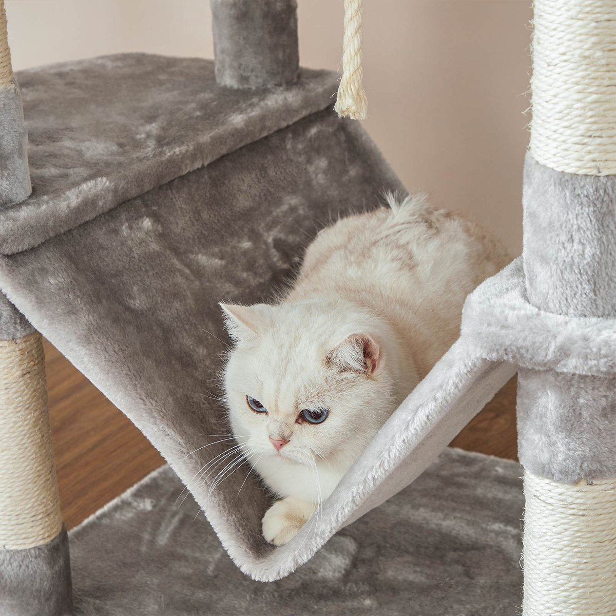  Signature Home Extra XXl Krabpaal - Krabpaal Lichtgrijs - Kattenboom - 206cm