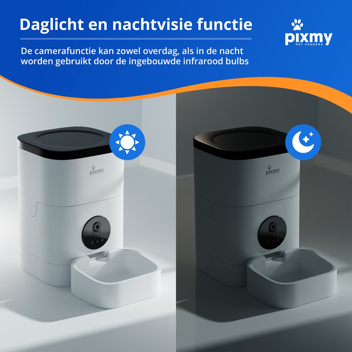  PIXMY - Automatische Voerbak Kat - 4L - Wi-Fi - Met App En Full HD Camera - Voerbak Kat