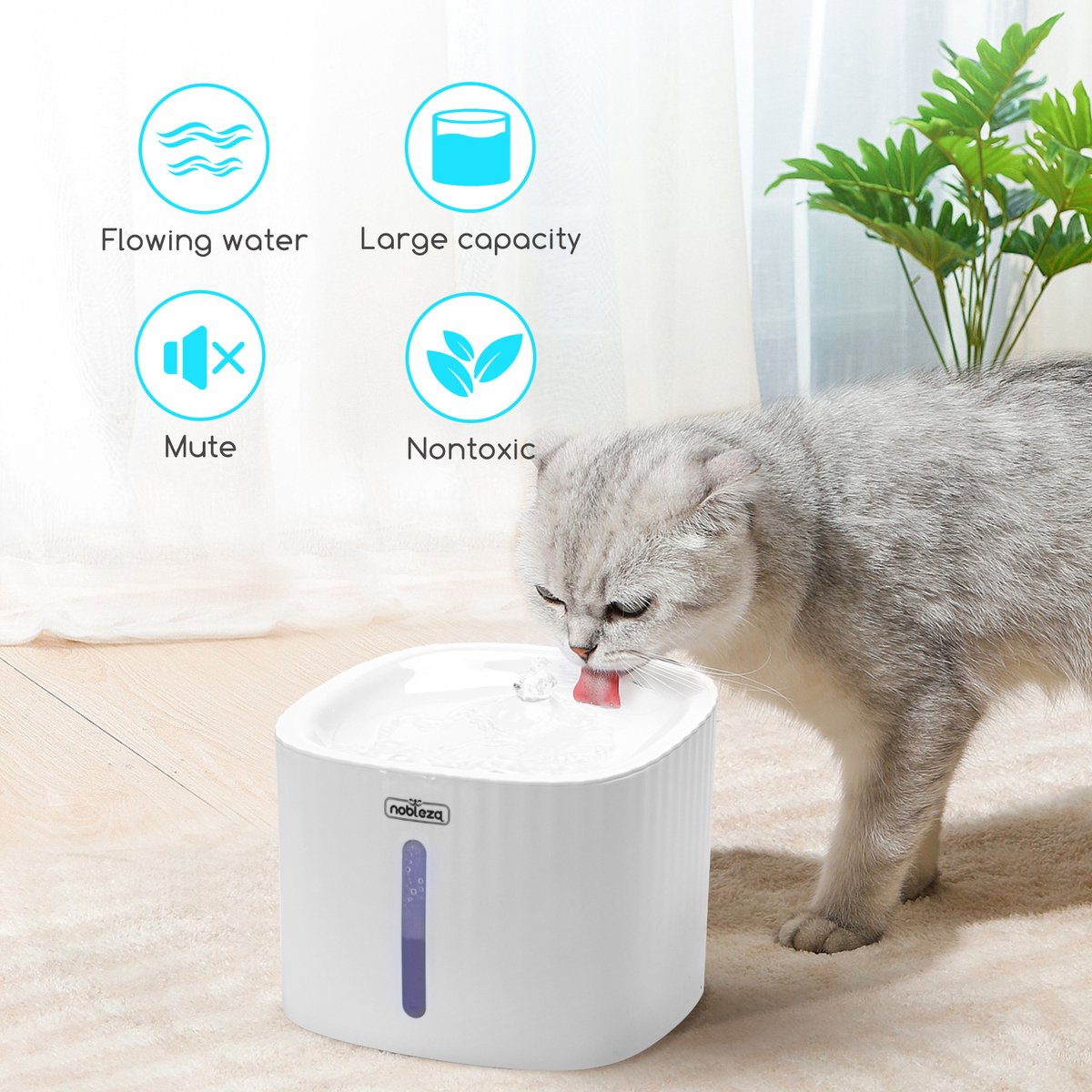  Nobleza Drinkfontein Voor Katten