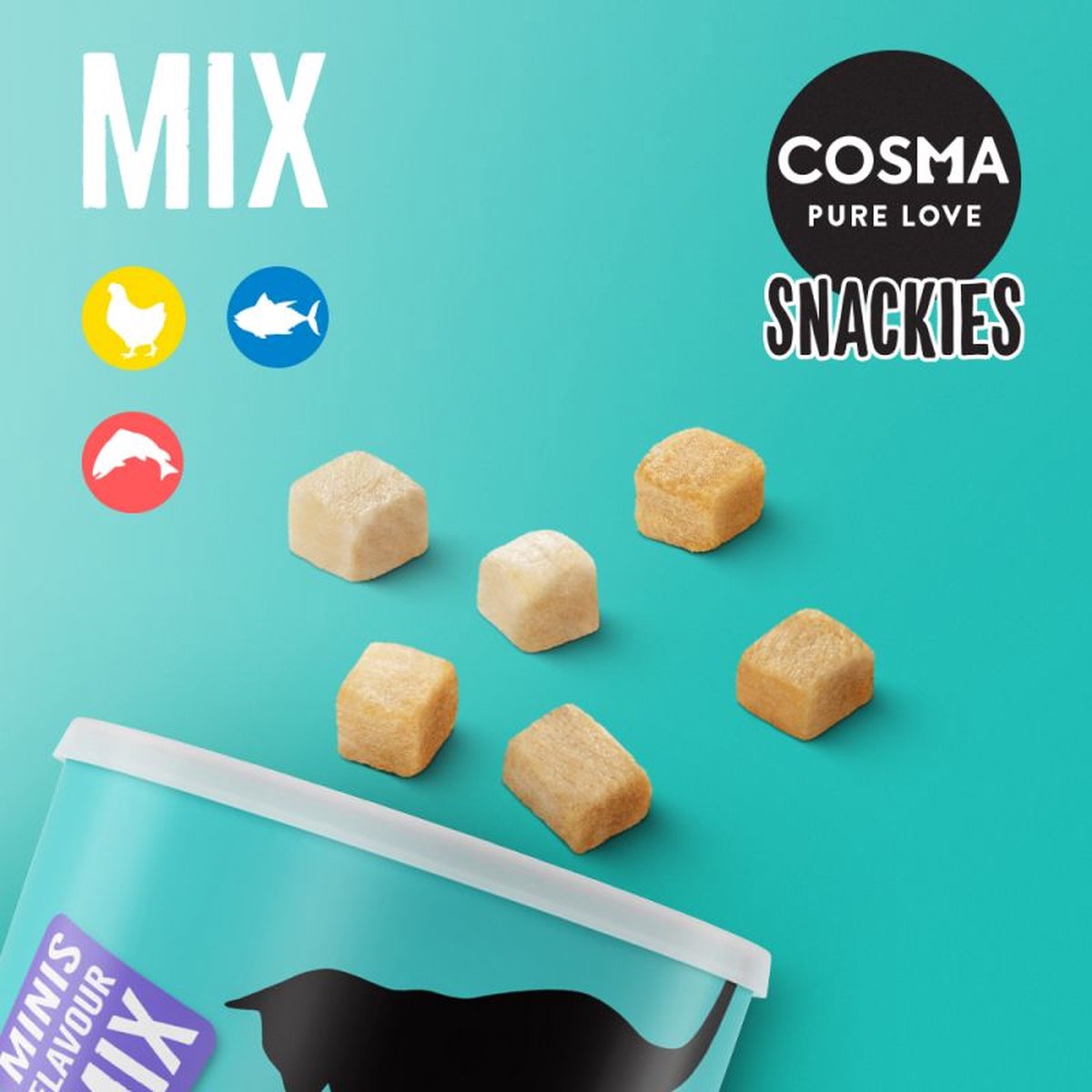  Cosma Pure Love Snackies Minis Flavour MIX 130g