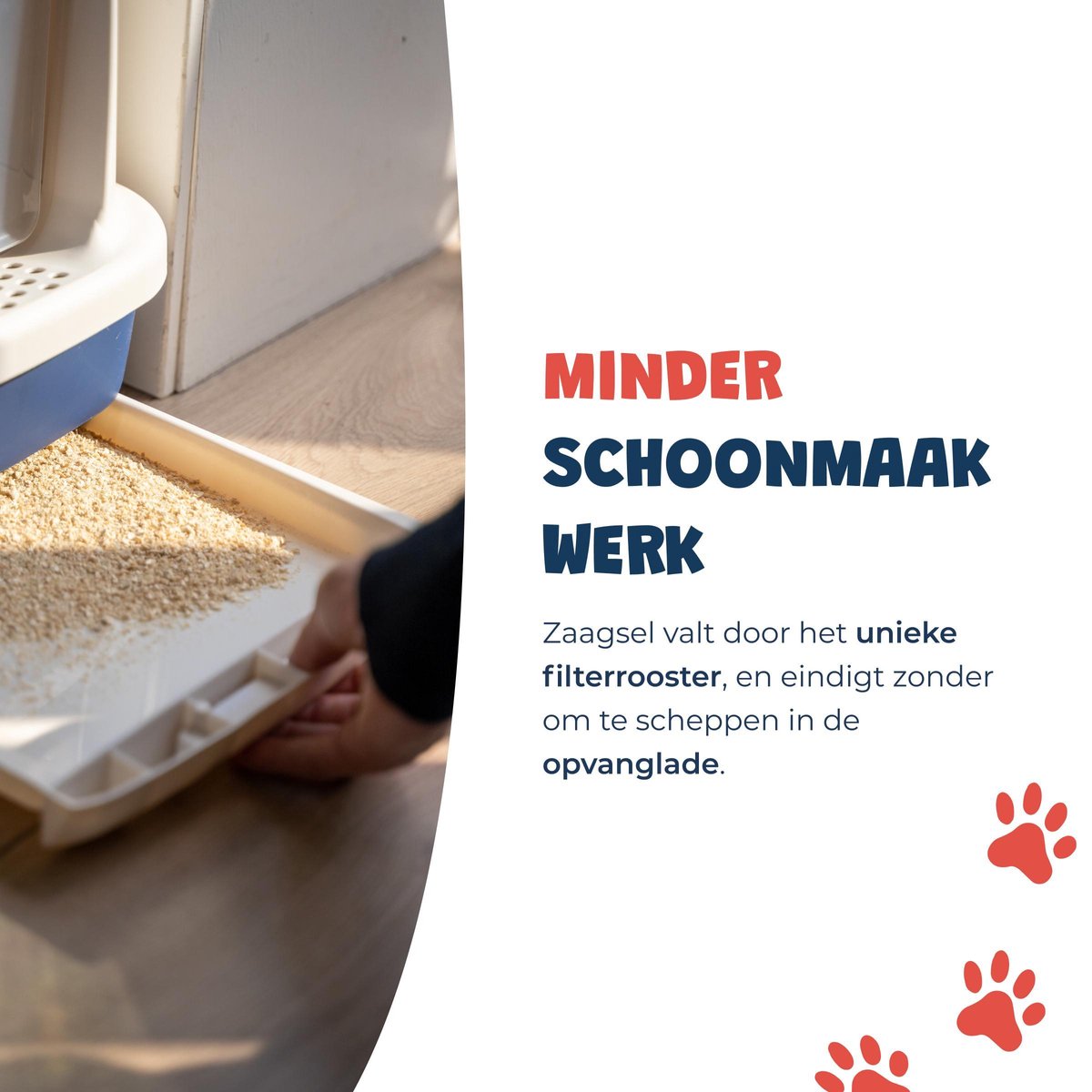  JC Pets Premium Kattenbak Systeem - Inclusief 2.5KG / 4L Kattenbakvulling - Zelfreinigend