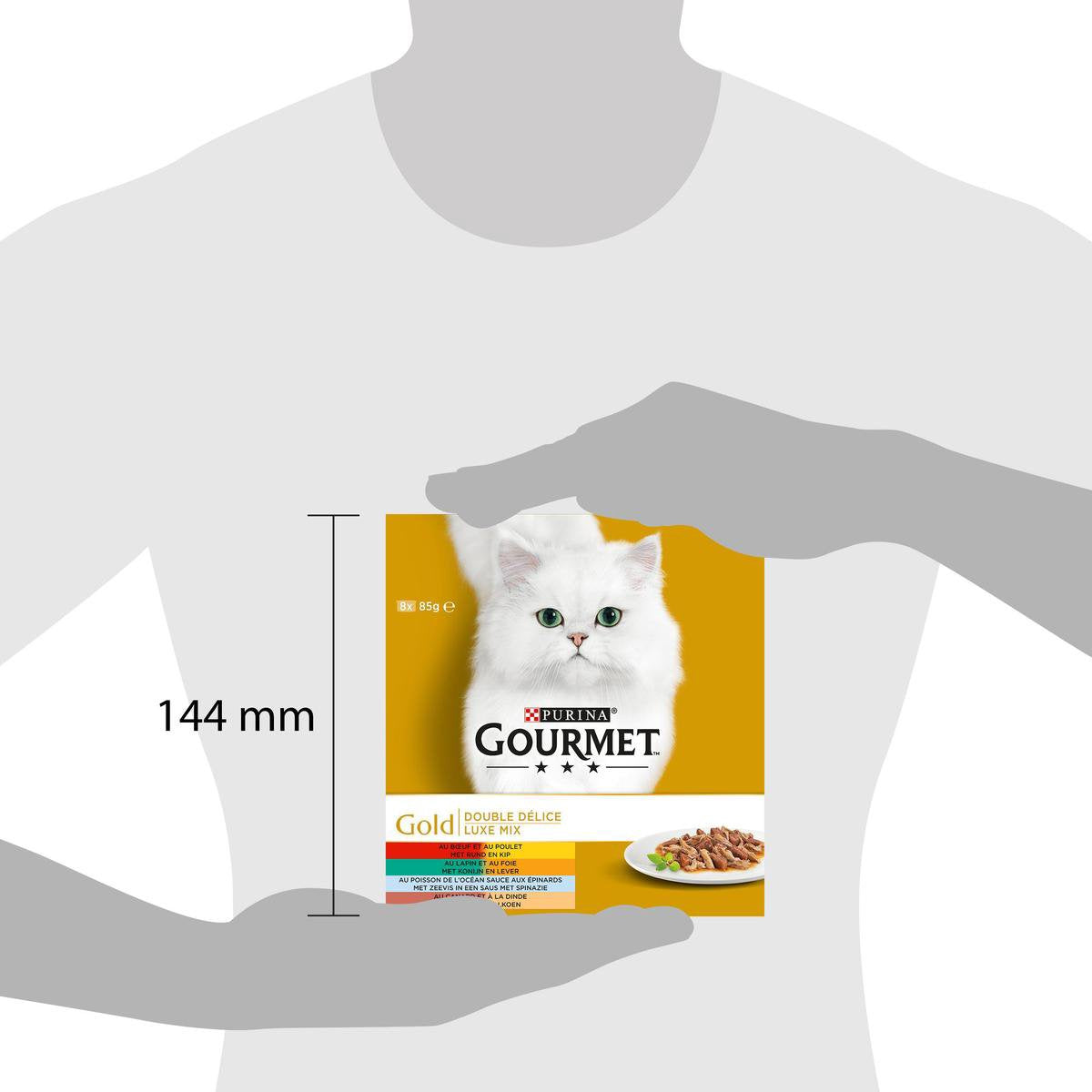  Gourmet Gold Luxe Mix - Kattenvoer Natvoer - Vis/Vlees - 48 X 85 G
