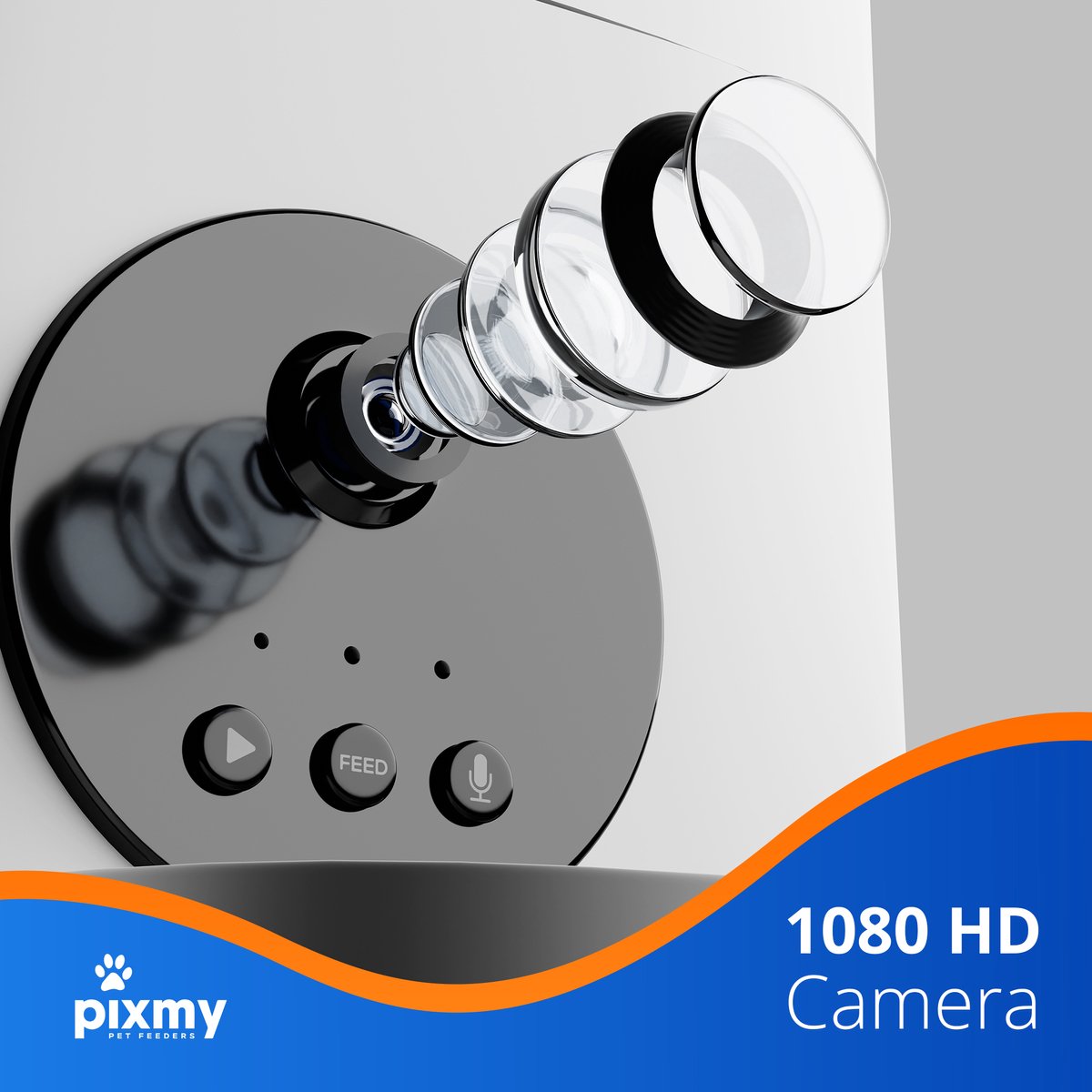  PIXMY - Automatische Voerbak Kat - 4L - Wi-Fi - Met App En Full HD Camera - Voerbak Kat