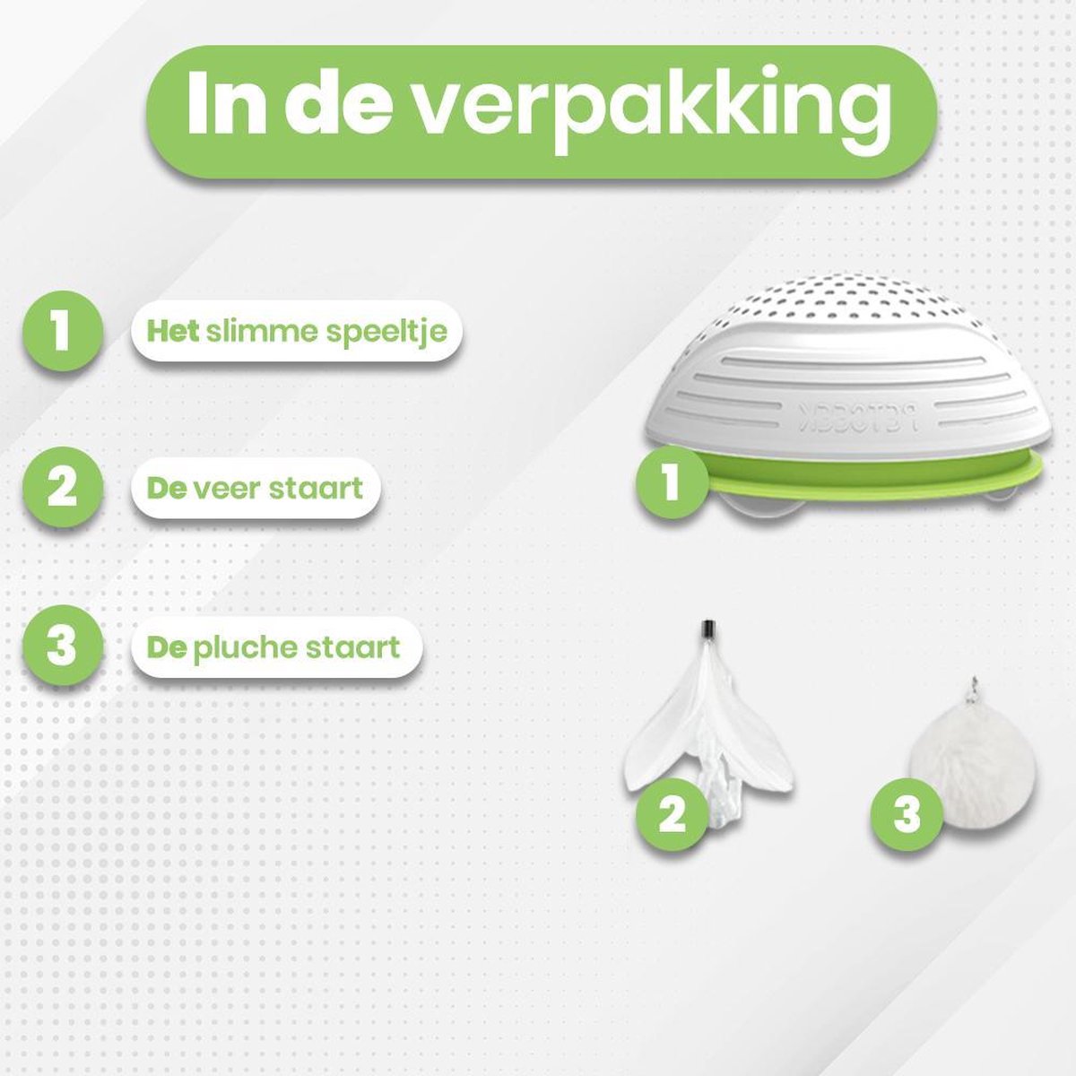  Petgeek Running Smart - Kattenspeeltjes Intelligentie - Kattenspeelgoed - Automatische Bewegingen - Kattenspeeltjes