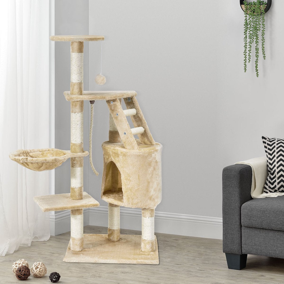 Merkloos Katten Krabpaal - Buffy - Beige