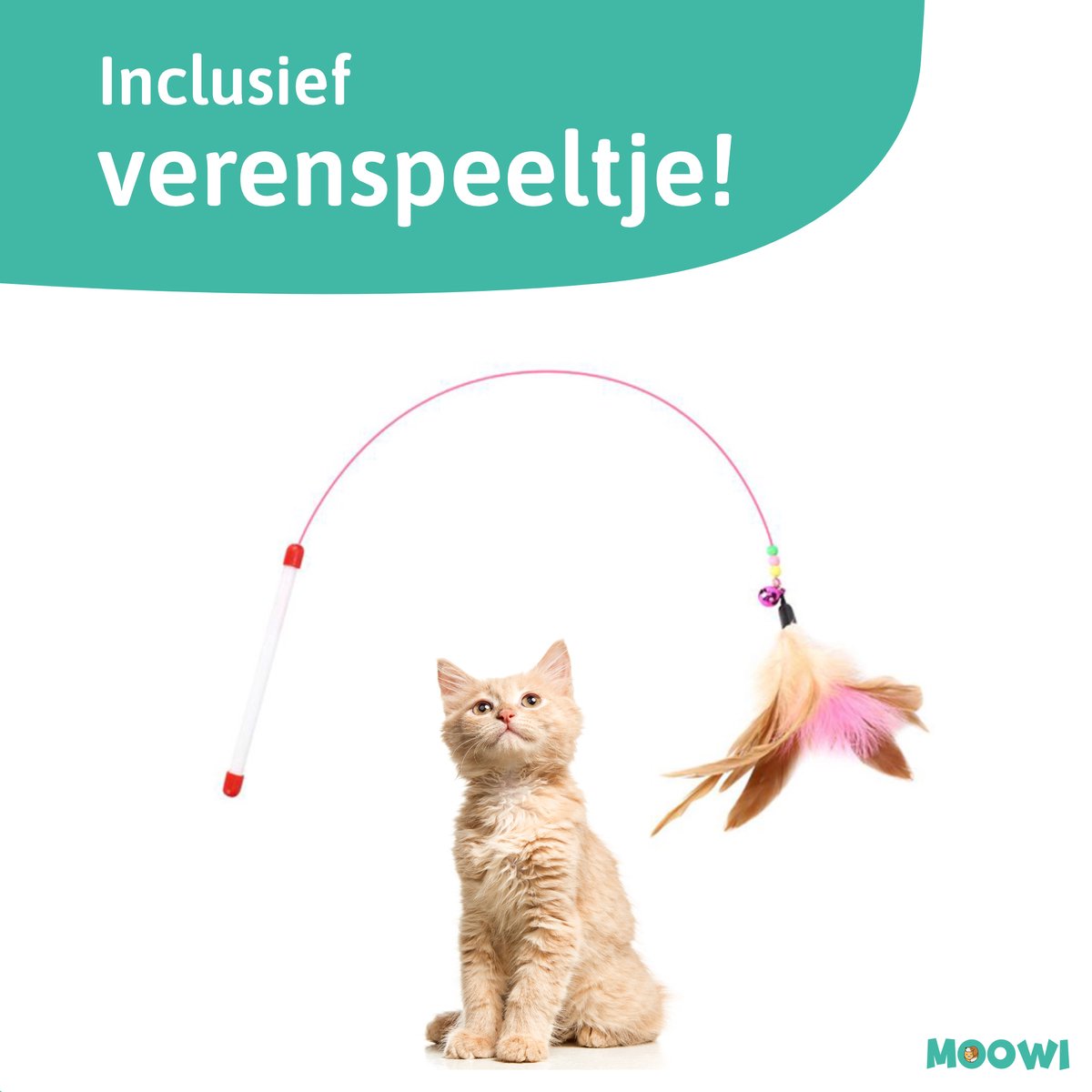  Kattenbakmat - 40 X 50 Cm - Creamy White - Uitloopmat Kat - Kattenbakvulling - Opvang Ruimte - Grit Opvanger - Waterdicht - Beige - Eco-friendly - Incl. Speeltje