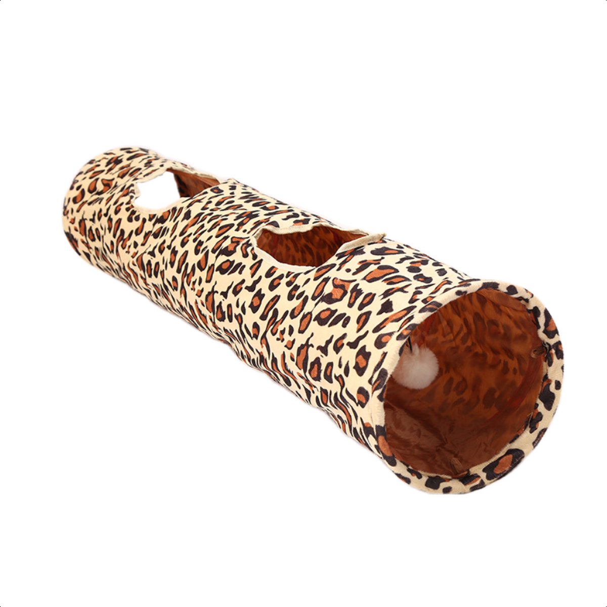  Moowi - Kattentunnel Luipaardprint - 125 Cm - Speeltunnel - Tijgerprint