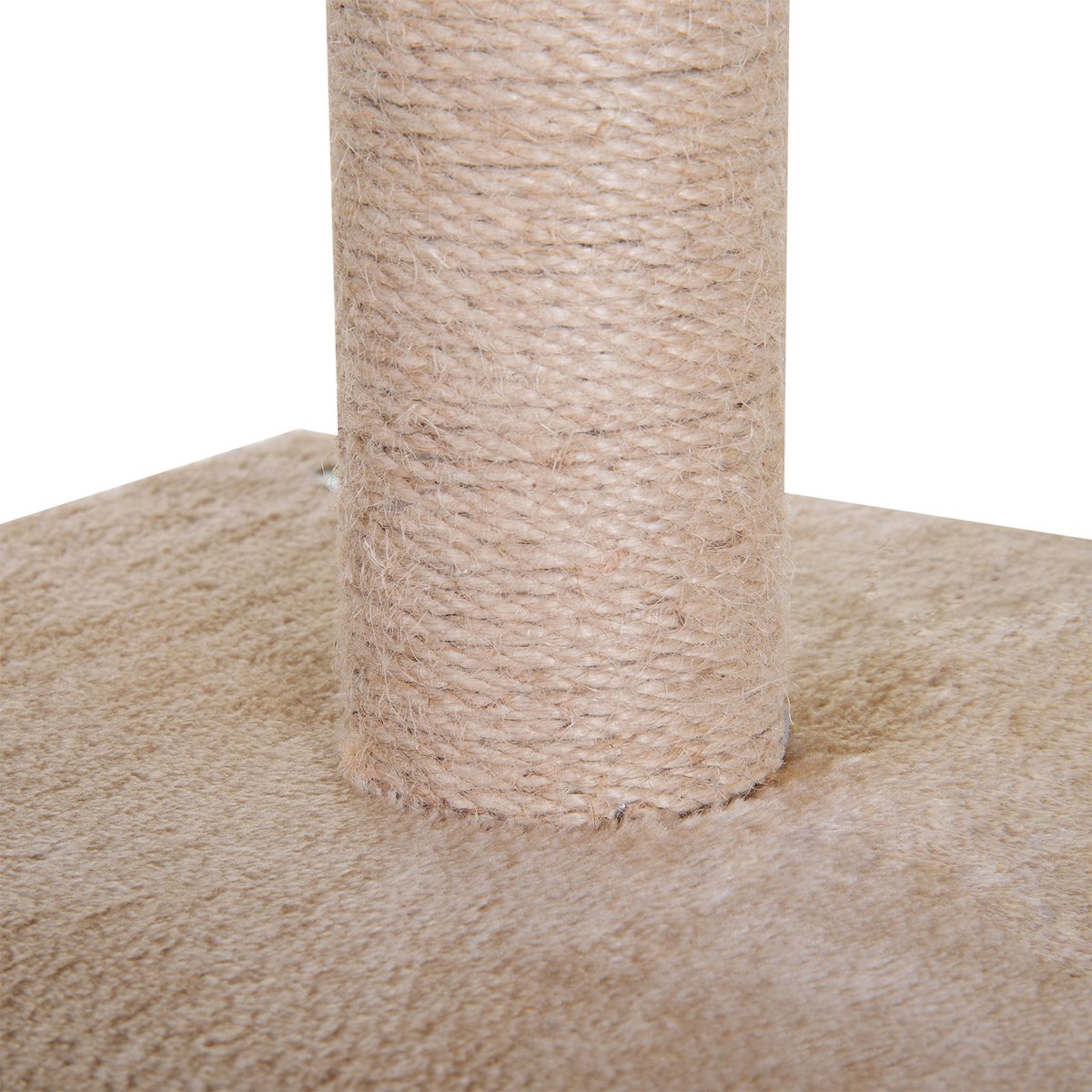  PawHut Krabpaal Kattenboom Met Grot Klimboom Kattenhuis Sisal Paal Sisal Grijs D30-218