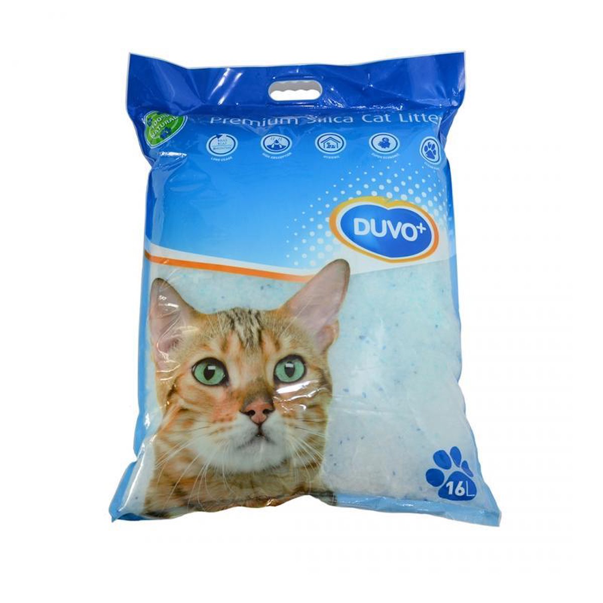  Duvo Silica Premium - Kattenbakvulling - 2 X 16L