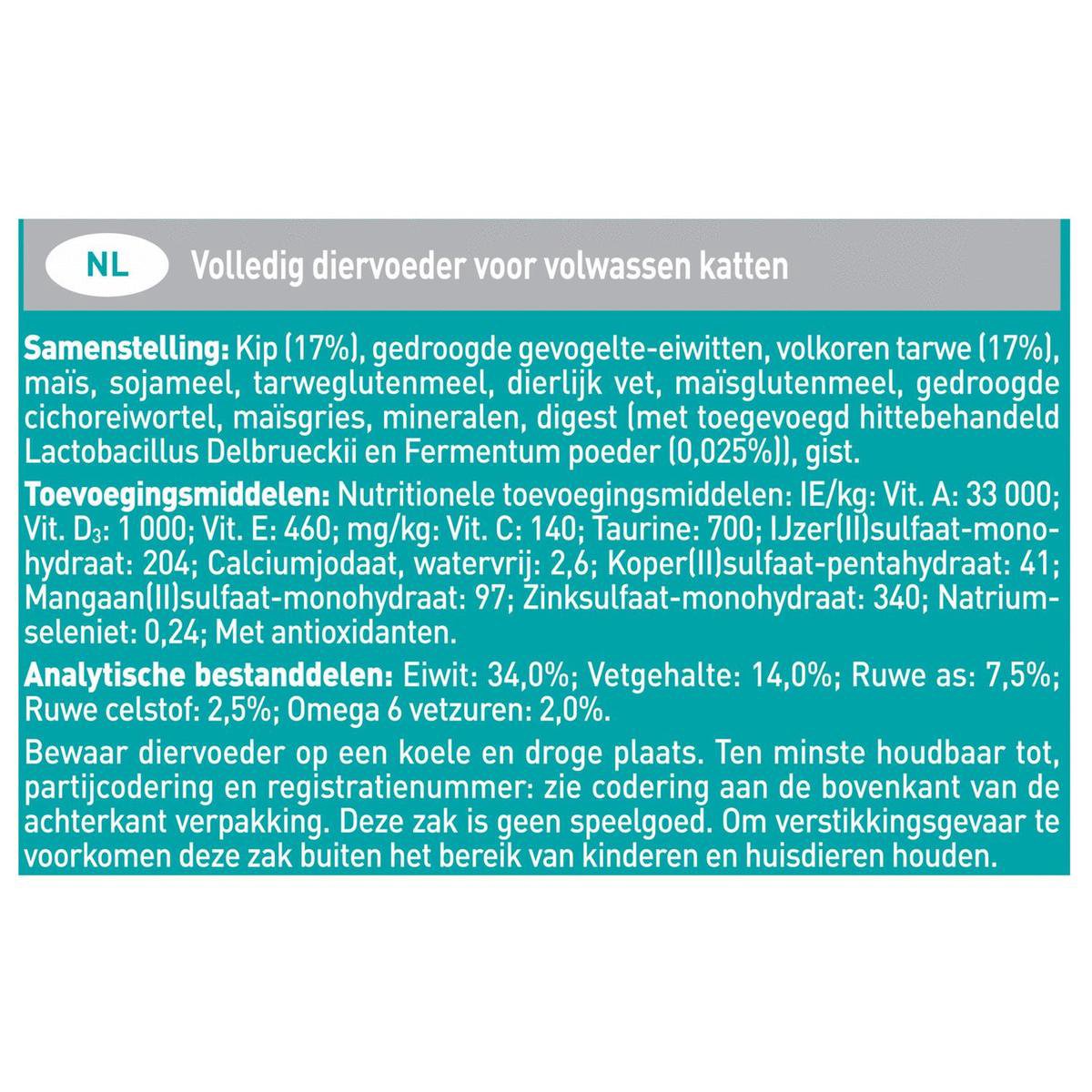 Purina One PURINA® ONE Adult Rijk Aan Kip &amp; Volkoren Granen Brokjes 1,5 Kg
