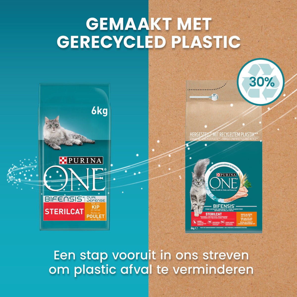  Purina ONE Sterilcat Adult - Kattenvoer Kip &amp; Tarwe - 6kg