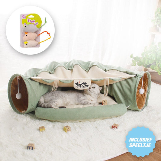  Kattentunnel - Tunnel Kat - Kattenmand - Kattenhuis - Speel Tunnel Kat - Premium