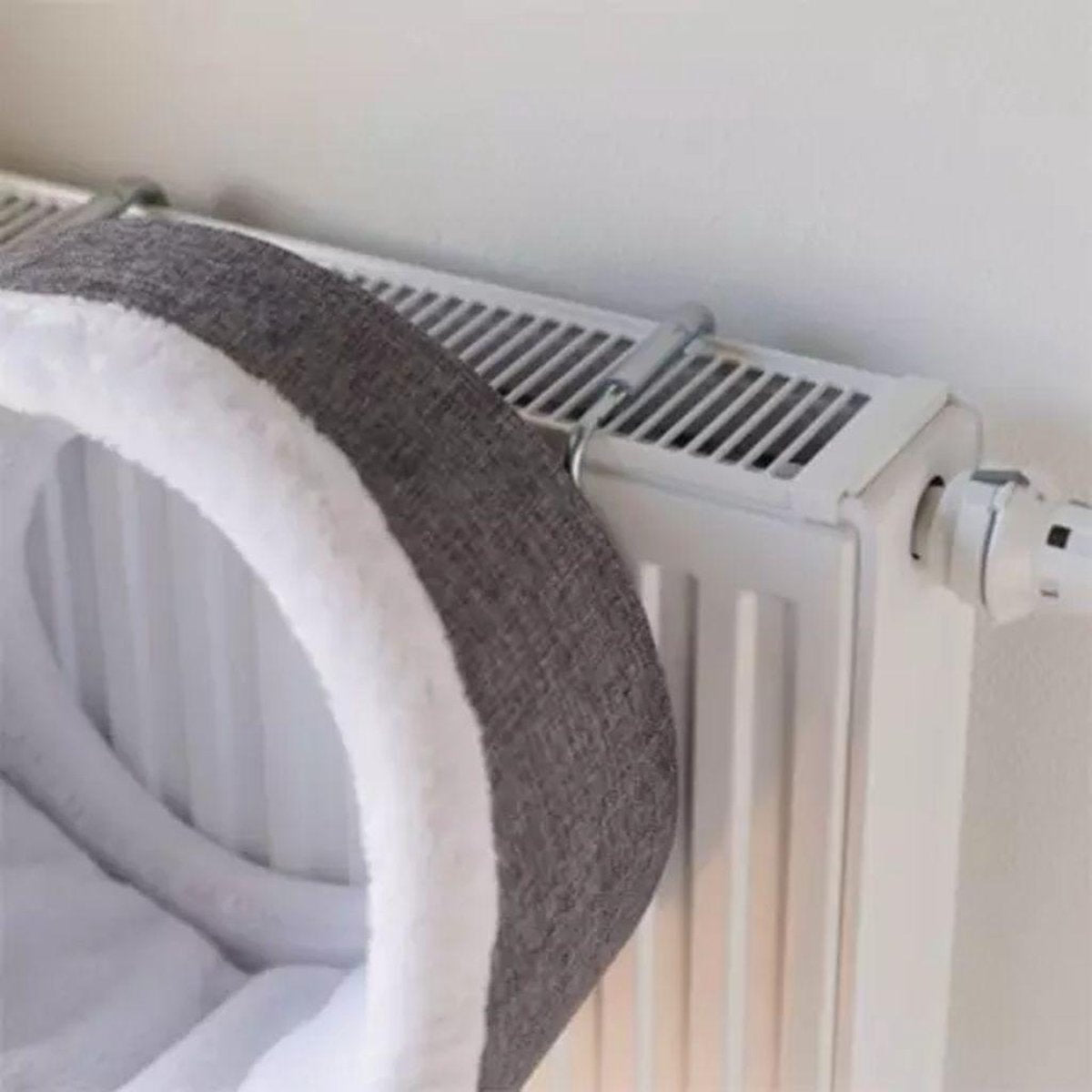  Trixie Radiator Hangmat Iglo - Wit/Grijs 34 X 38 X 38 Cm