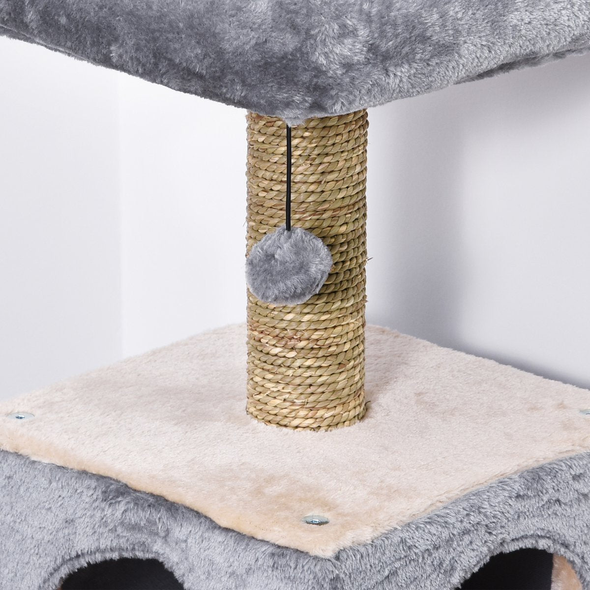  PawHut Kattenboom Klimboom Met Kattengrot Krabboom Kattenhuis Krabpaal D30-220