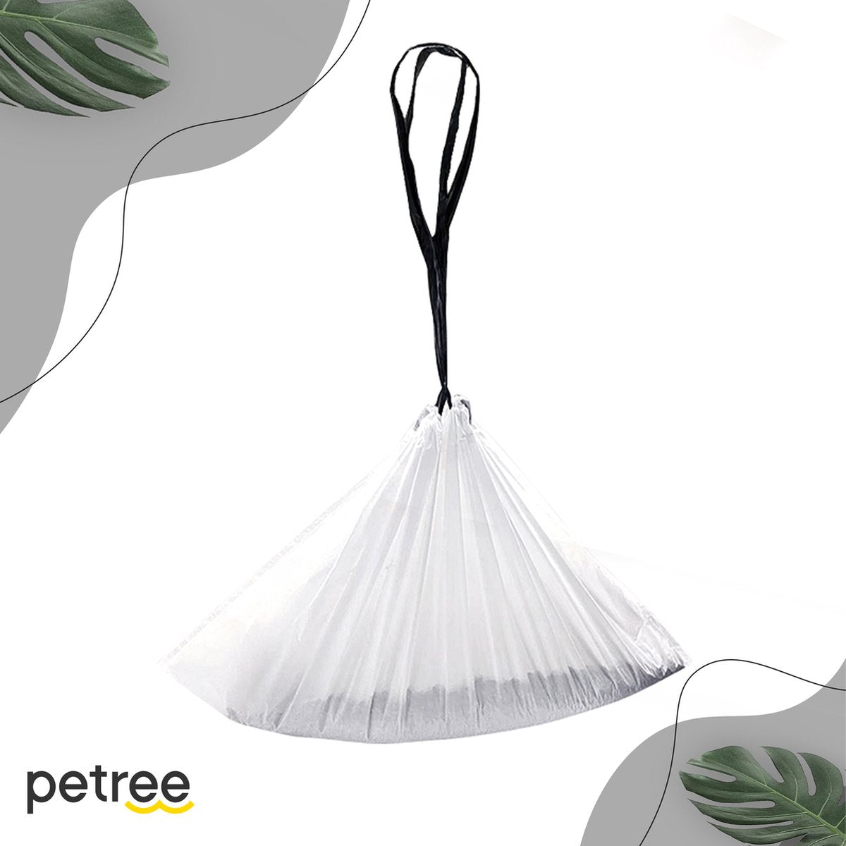  Petree Kattenbakzak Voor Zelfreinigende Kattenbak Cube - 3 Rollen - 20 Stuks Per Rol - 55cmx55cmx35cm