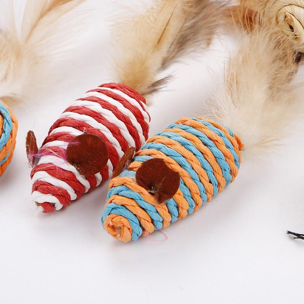  GIZMO Luxe Kattenspeeltjes Set - 7 Speeltjes - Interactieve Kattenhengel, Kattenspeelgoed &amp; Speelmuisjes - Kitten Speeltjes