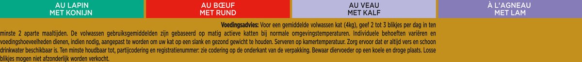  Gourmet Gold Mousse - Kattenvoer Natvoer - Met Konijn, Rund, Kalf, Lam - 96 X 85 Gr
