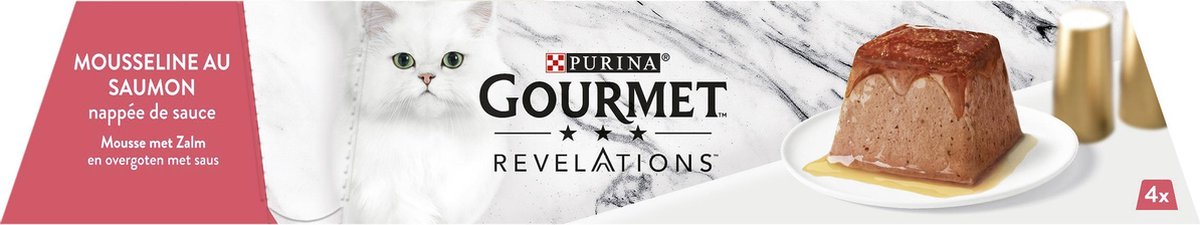  Gourmet Revelations Mousse - Kattenvoer Natvoer - Zalm - 24 X 57 G