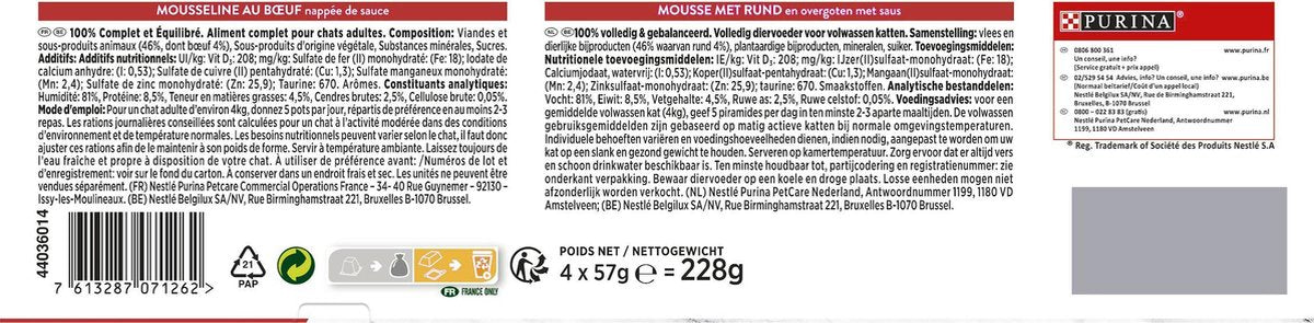  Gourmet Revelations Mousse - Kattenvoer Natvoer - Rund - 24 X 57 G