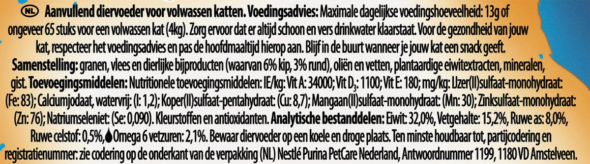  Felix Crispies - Kattensnacks Rund &amp; Kip - 8 X 45g