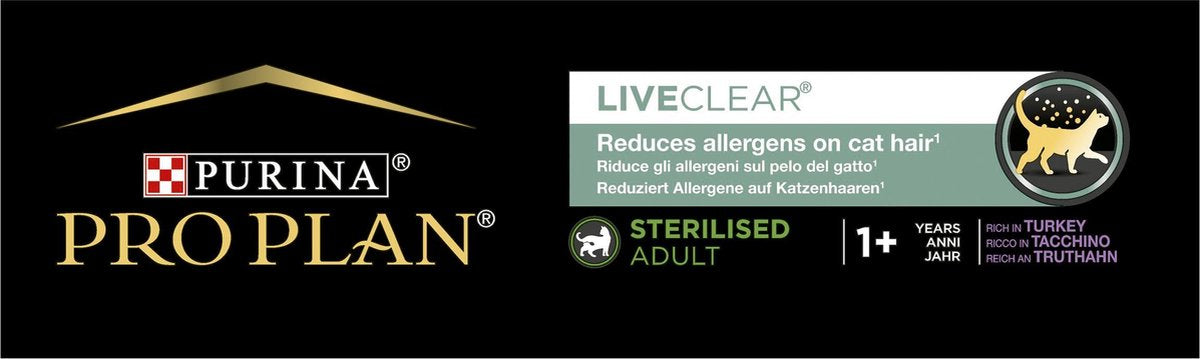  Pro Plan Adult LiveClear Katten Droogvoer - Kalkoen - 1,4 Kg