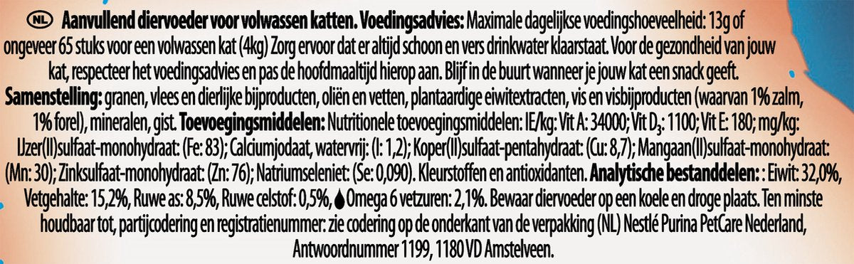  Felix Crispies - Kattensnacks Zalm &amp; Forel - 8 X 45g