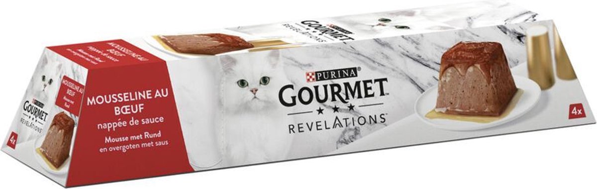  Gourmet Revelations Mousse - Kattenvoer Natvoer - Rund - 24 X 57 G