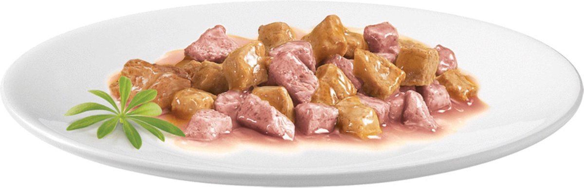  Gourmet Gold Fijne Hapjes - Kattenvoer Natvoer - Zalm &amp; Kip - 24 X 85 Gr