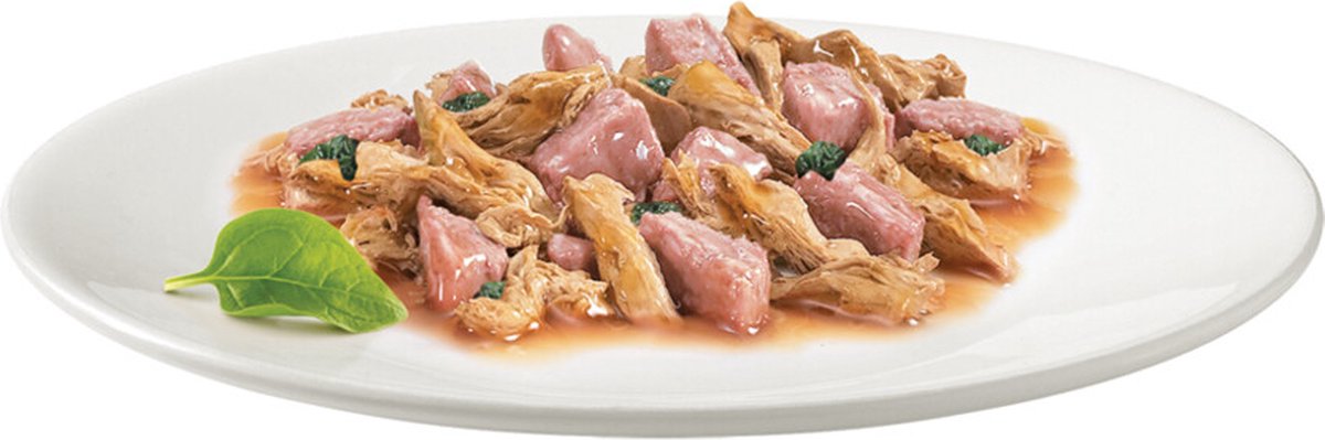  Gourmet Gold Luxe Mix - Kattenvoer Natvoer - Zeevis &amp; Spinazie - 24 X 85 Gr
