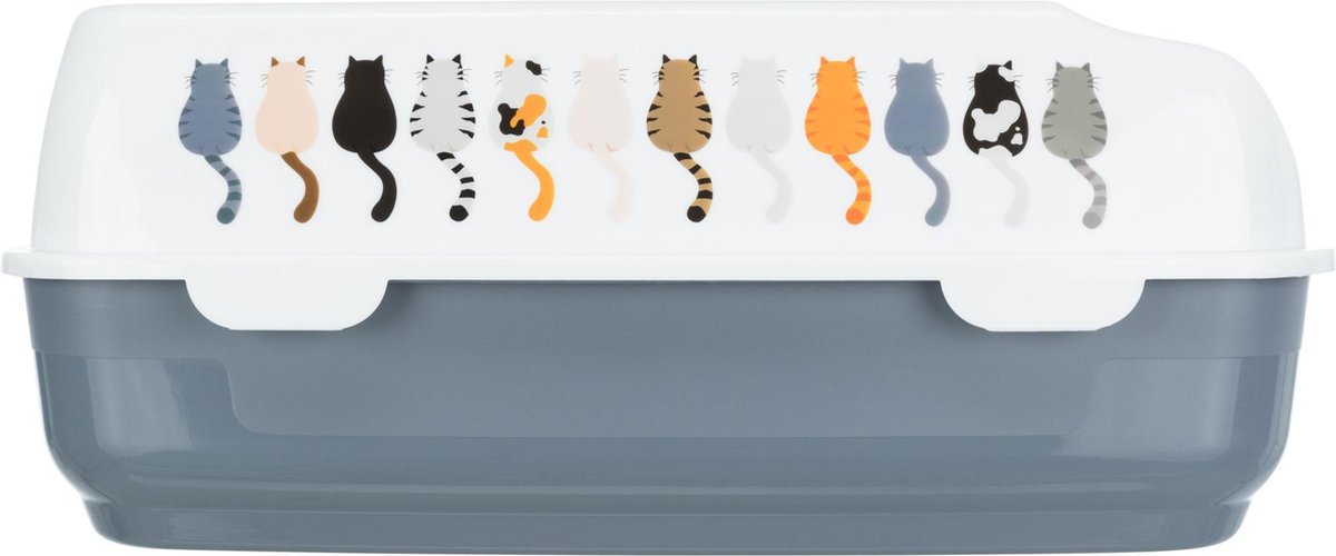  Trixie Kattenbak Delio Grijs/wit