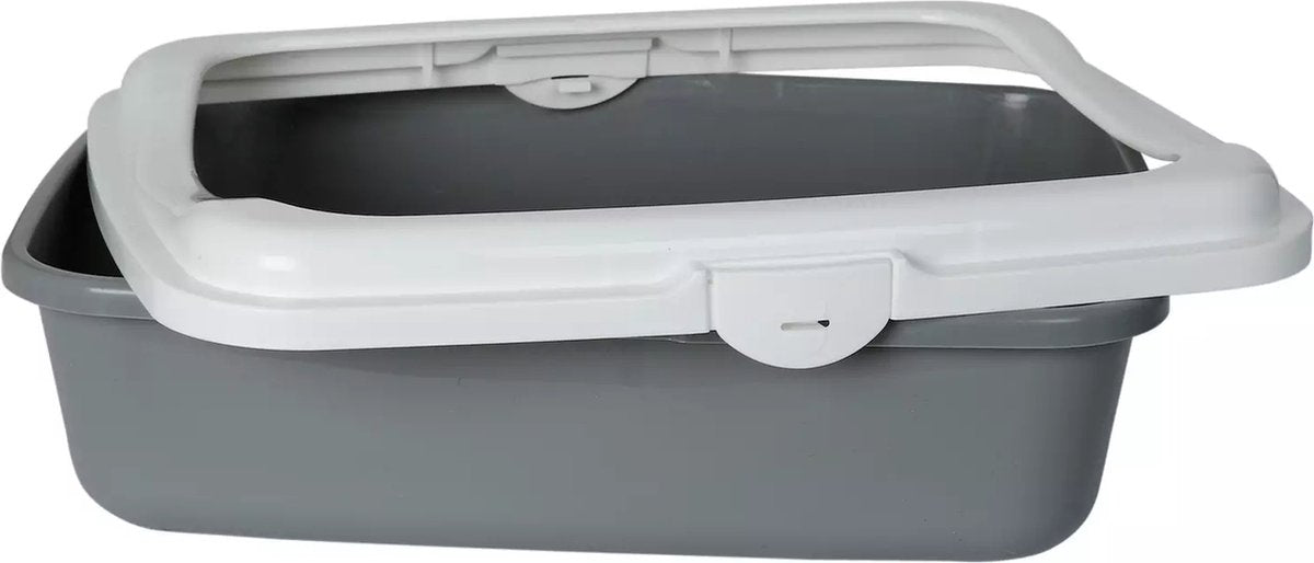  Pawise Kattenbak Laag Model - Open Kattenbak - Duurzaam En Gebruiksvriendelijk - 48x36 Cm - Plastic - Kleur Assorti