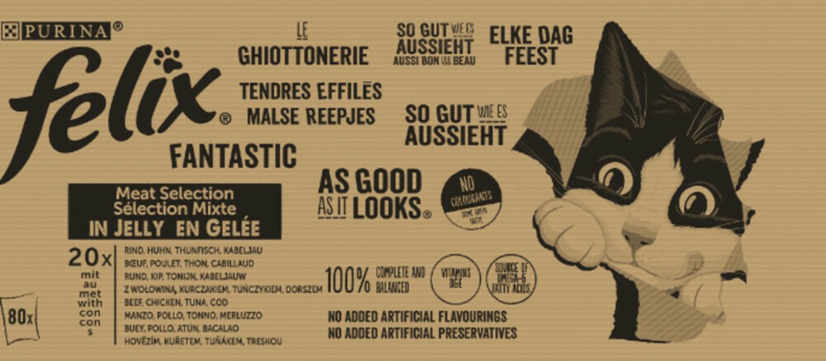  Felix Elke Dag Feest Mix Selectie In Gelei - Katten Natvoer - 80 X 85g