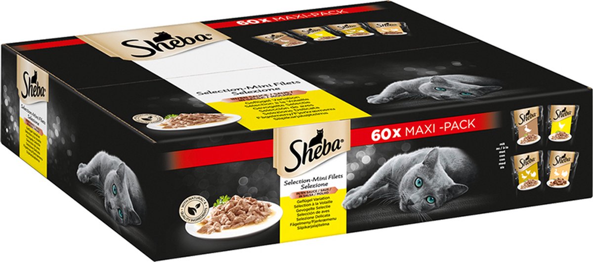  Sheba Pouch In Saus Gevogelte 60*85g 1x1