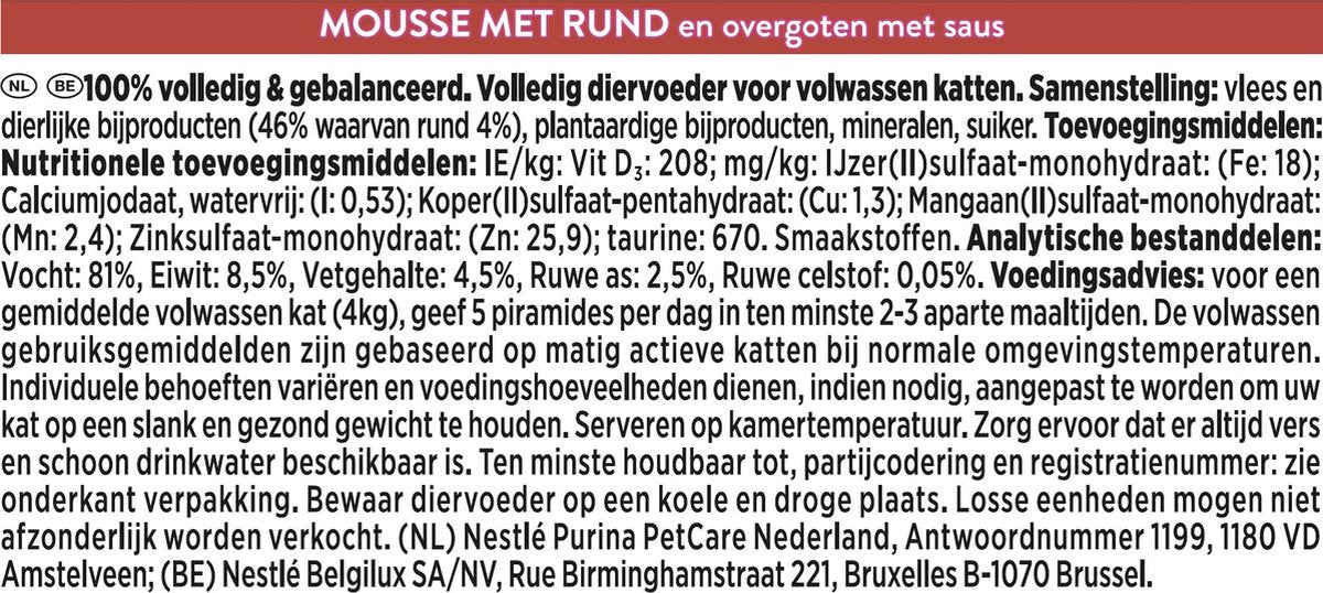  Gourmet Revelations Mousse - Kattenvoer Natvoer - Rund - 24 X 57 G